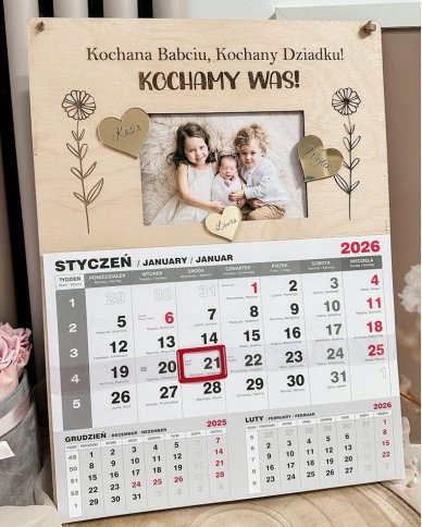 Kalendarz na Dzień Babci i...