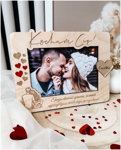 Drewniana ramka na zdjęcie...