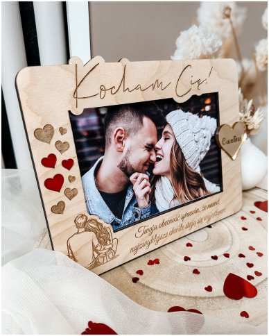 Drewniana ramka na zdjęcie...