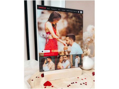ramka loveflix ze zdjęciami prezent dla pary