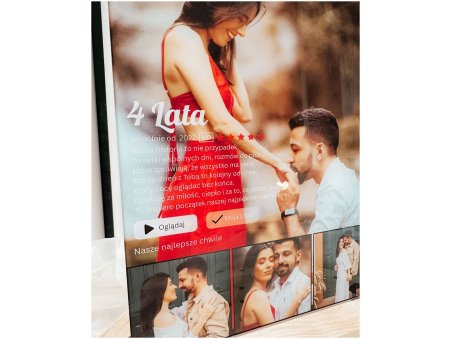 personalizowana ramka loveflix walentynki