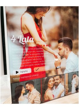 personalizowana ramka loveflix walentynki