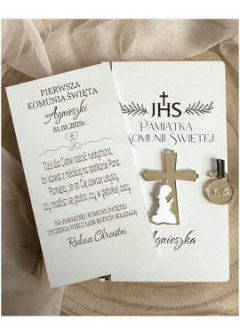 Personalizowana pamiątka I Komunii Świętej z imieniem –...