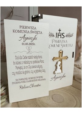 Personalizowana pamiątka I Komunii Świętej z imieniem –...
