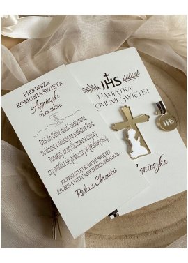 Personalizowana pamiątka I Komunii Świętej z imieniem –...