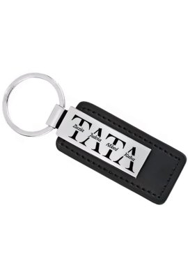 Personalizowany brelok skórzany dla Taty z grawerem imion...