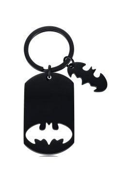 Brelok do kluczy z grawerem BATMAN CZARNY