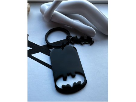 Brelok do kluczy z grawerem BATMAN CZARNY