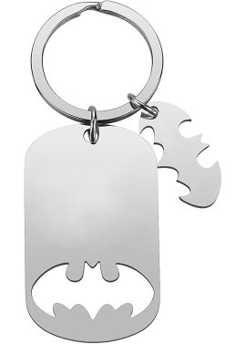Brelok do kluczy z grawerem BATMAN CZARNY
