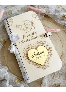 Personalizowana pamiątka Chrztu Świętego z grawerem –...