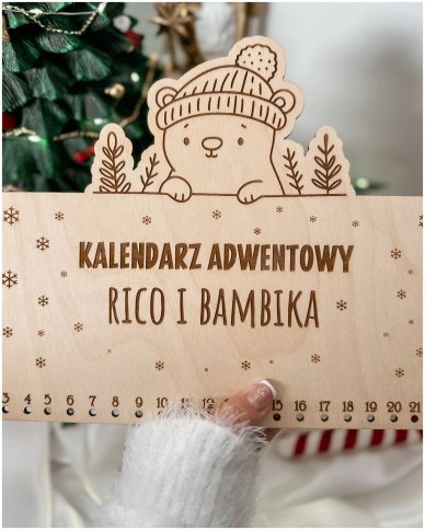 Drewniany kalendarz...