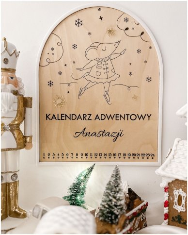 Drewniany kalendarz...
