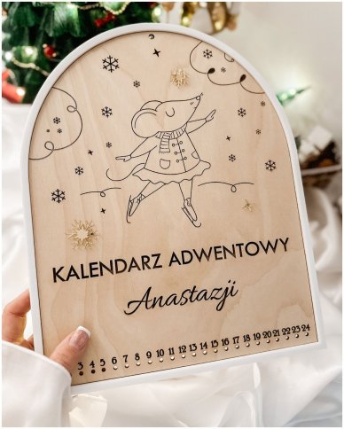 Drewniany kalendarz...