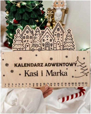 Drewniany kalendarz...