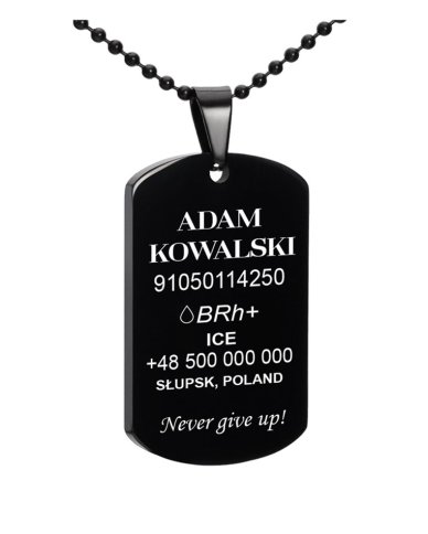 NIEŚMIETELNIK czarny męski...