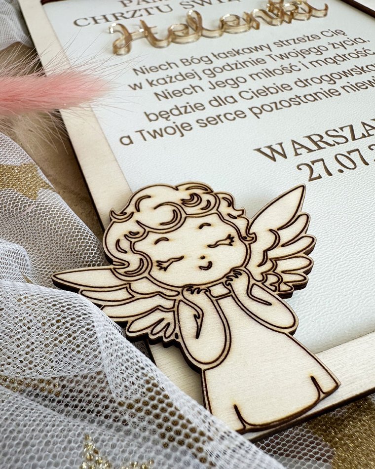Personalizowana ramka – Pamiątka Chrztu Świętego z...