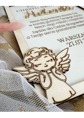 Personalizowana ramka – Pamiątka Chrztu Świętego z...
